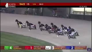 Dunkin wins a leg of the Buckeye Stallion Series at Scioto Downs [upl. by Leruj]