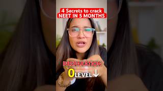 4 Secrets TO CRACK NEET IN 5 MONTHS neet2025 neetpreparation [upl. by Justin296]