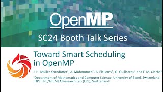 Toward Smart Scheduling in OpenMP [upl. by Wallie]