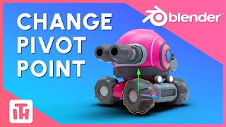 Change Pivot Point in Blender  Tutorial by ithappy [upl. by Anavahs]