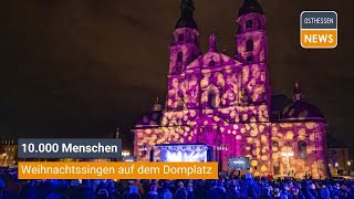 FULDA 10000 Menschen beim Weihnachtssingen auf dem Domplatz [upl. by Kippy]