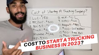 How Much Does It Cost To Start A Trucking Business In 2023 [upl. by Petronella]