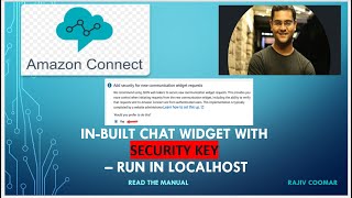 Inbuilt chat widget with Security Key JWT – Run in Localhost  AWS Connect [upl. by Cohbert]