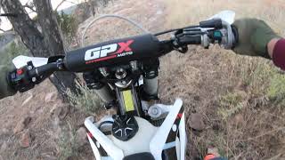 GPX Moto FSE300R 4 stroke Singletrack first ride on the Asian enduro assassin [upl. by Roland]