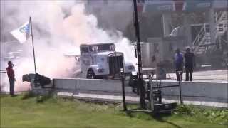 Turbodiesel Semi Race Truck Runs 14 Mile [upl. by Alphonsine146]