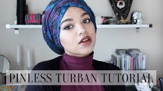 Pinless Turban Tutorial [upl. by Paucker]