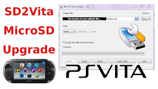 Upgrade SD2Vita MicroSD Card Without Losing Everything Win32 Disk Imager amp zzBlankimg PS Vita [upl. by Tarfe945]