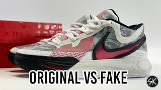 Nike KYRIE 8 University Red REAL VS FAKE [upl. by Richardo]