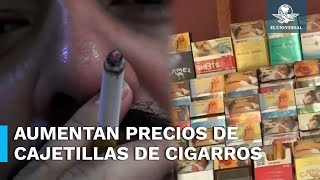 Esto cuestan las cajetillas de cigarros tras aumento al IEPS en 2024 [upl. by Attey]