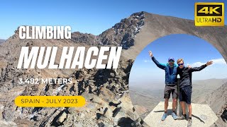 Climbing Mulhacen  highest peak in mainland Spain 4K UHD [upl. by Trebloc]