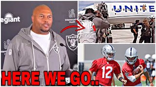 Raiders Veterans Arrive at Training Camp  Antonio Pierce DETAILS 2024 Expectations [upl. by Conners]