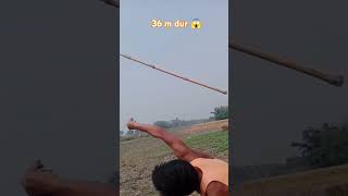 36 m dur 😱 javelin throw bhojpuri javelinthrow shortsvideo [upl. by Silden]