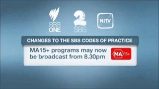 SBSTV  Changes to scheduling of MA15 Programs March 2014 [upl. by Aruol]