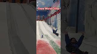 Amazing Experience😊 snowslide happy shortvideos [upl. by Natal822]