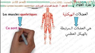 درس الجهاز العضلي مستوى الثالثة إعدادي الجزء الأول Système musculaire 3AC SVT [upl. by Ellevehs]