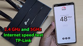 2 4ghz vs 5ghz speed test on tp link router [upl. by Hteboj]