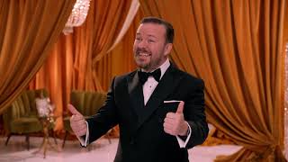 Ricky Gervais on quotThe 77th Annual Golden Globe Awardsquot 2020 [upl. by Nauqyaj759]