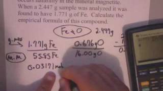 How to Calculate Empirical Formula from Mass Data  wwwwhitwellhighcom [upl. by Modesta]