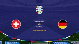 UEFA EURO 2024 Suiza vs Alemania Grupo A SIMULACIÓN PES2021 4K [upl. by Nettirb]