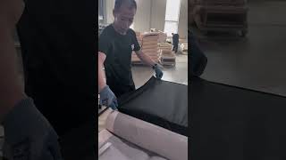 Process of Covering a Sofa Cushion with a Bottom Cover [upl. by Packer]