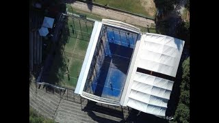 Copertura campo da padel apribile [upl. by Eimerej]