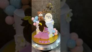 Unique birthday cake for mothertobe by Masterbaker Oindrila Bala  baby shower cake cakereels [upl. by Samp418]