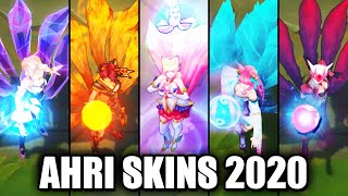 All Ahri Skins Spotlight 2020 League of Legends [upl. by Talanian]