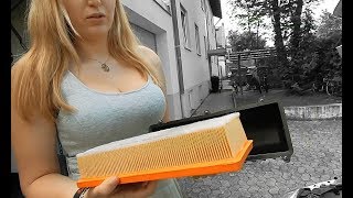 FIAT 500 LUFTFILTER WECHSELN  TAUSCHEN TUTORIAL [upl. by Shama]