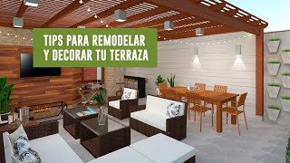 Tips para remodelar y decorar tu terraza y convertirla en un oásis urbano [upl. by Meda400]