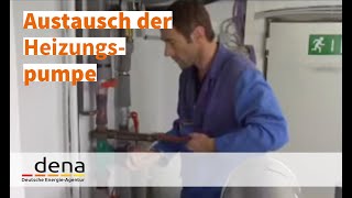 Tutorial zum Energiesparen in Gebäuden Austausch der Heizungspumpe [upl. by Etnomaj617]