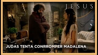 Judas Iscariotes tenta convencer Madalena a se voltar contra Roma  NOVELA JESUS [upl. by Anuhsal]