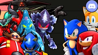 Sonic Tails and Knuckles make a Sonic Villains Tier List [upl. by Trescott]