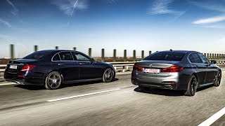 2018 Mercedes E400 4MATIC vs 2018 BMW 540i xDrive [upl. by Icnarf]