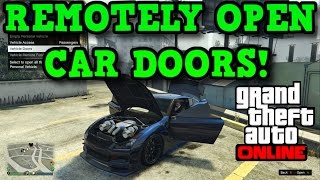 Gta 5 Online REMOTELY OPEN VEHICLE DOORS  How To Use The Interaction Menu [upl. by Anal258]