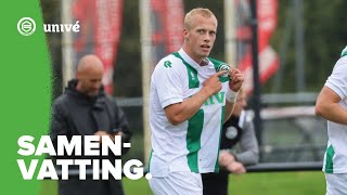 MORTENSEN IS TERUG  Samenvatting FC Groningen O21  TwenteHeracles Academie [upl. by Yslek303]