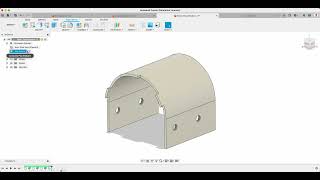 Fusion 360  Converting to a Sheet Metal component to flatten a curved part for laser cutting [upl. by Holloway]