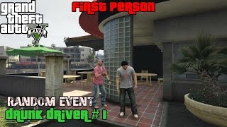 GTA 5 ★ Random Event  47 ★ Drunk Driver  1 Location Guide [upl. by Haraf]