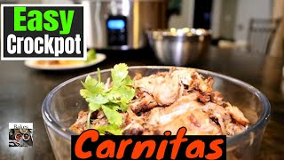 How to Make Pork Carnitas in a Slow Cooker Easy Crockpot Recipe [upl. by Calvin]