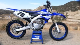 First Ride 2019 Yamaha YZ450F  Motocross Action Magazine [upl. by Naawaj]