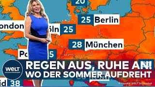 DEUTSCHLAND quotLupenreines Sommerwetterquot Wetterwandel bringt perfekte Sommertage Wo es sinnlich wird [upl. by Aihcats618]