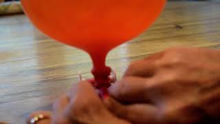 Blowing up Balloon and Running Balloon Powered Car on Table [upl. by Nerrot]