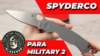 Нож Spyderco Paramilitary 2 Maxamet G10 Dark Gray [upl. by Kenzie]