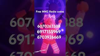 Free MM2 radio codes not sure if they still work though 😅 mm2 [upl. by Valtin]