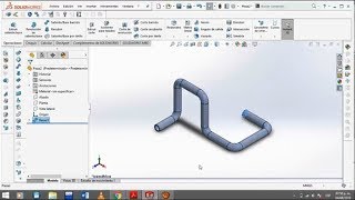 TUTORIAL DE SOLIDWORKS Barrido Recubrimiento Saliente base por limite 5 [upl. by Ahsiekim]