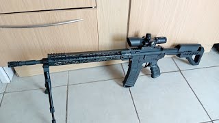 crosman dpms co2 rifle 45mm sniper rebuild review and how to [upl. by Effie]