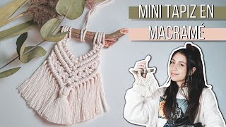 🧶 NECESITAS HACER ÉSTE TAPIZ de Macramé  tapiz fácil wall hanging PRINCIPIANTE [upl. by Llerrit]