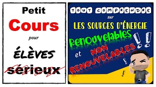 Tout comprendre sur les sources dénergie renouvelables et non renouvelables [upl. by Millford]