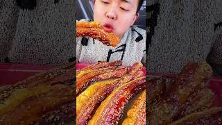 Chewing Sound Crispy Pork Belly eating satisfying [upl. by Neened]