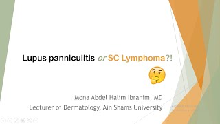 8 Lupus panniculitis or SC Lymphoma [upl. by Kappenne]