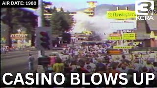 Video from 1980 shows bomb exploding inside Harveys hotel in South Lake Tahoe [upl. by Medarda]